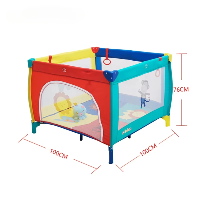 Foldable Baby Playpen Indoor Outdoor Baby Activity Fence Thicken Steel Pipes Kid Folding Playground Games Park Activities