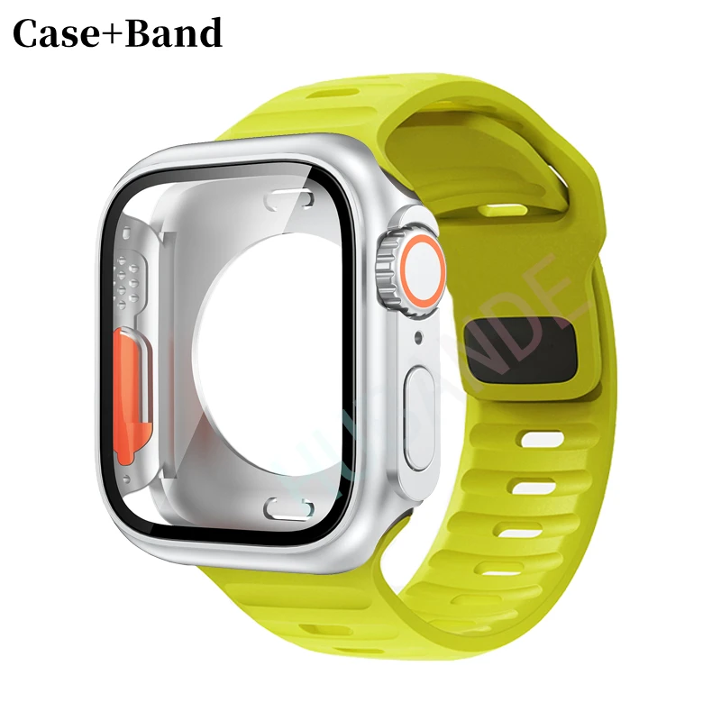 Ultra Silicone Strap and Protective Case with Screen Guard