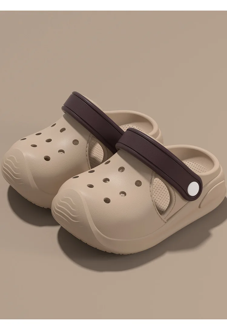 2025 Sommer Kinder-Slipper mit geschlossener Zehenpartie, rutschfeste, weiche Sohle, Strand-Clogs, Sandalen für Jungen und Mädchen – Detail 19