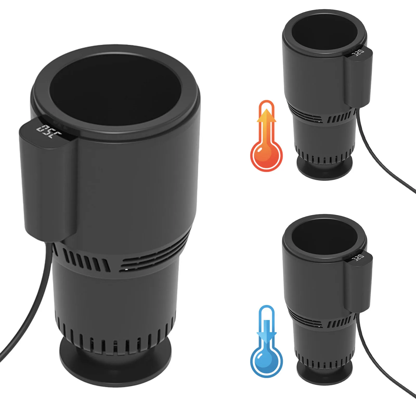 휴대용 2 in 1 12V 스마트 자동차 컵홀더 여행용 커피 자동차 컵홀더 커피, ..