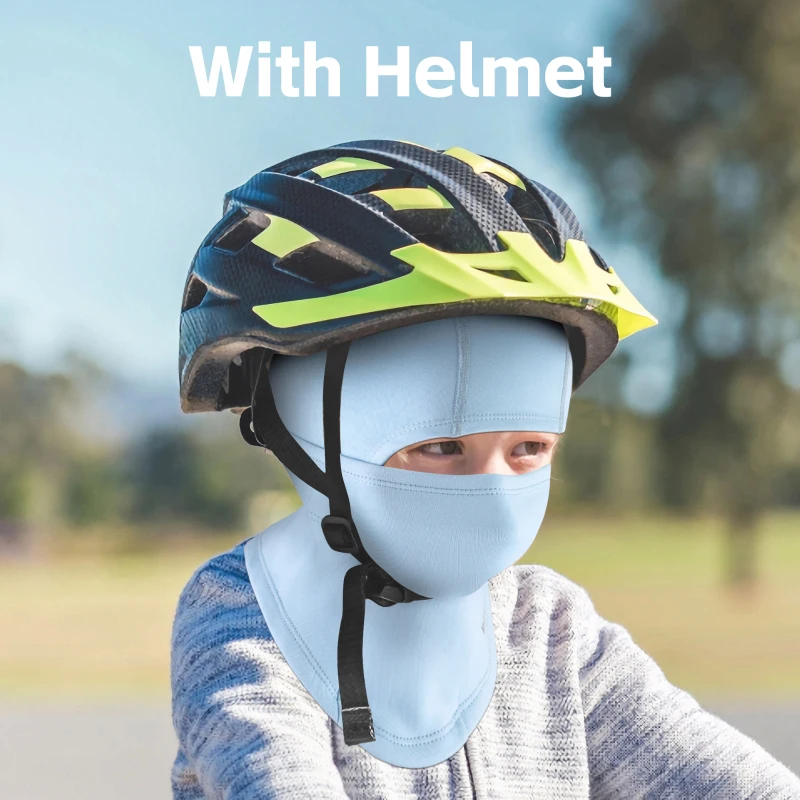 WEST BIKING Children Teenager Cycling Cap Warm Winter Outdoor Sport Headgear Bike Balaclava Neck Warmer Ski Bicycle Hat 5