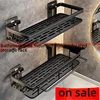 Bathroom Shelf Towel Rack Shelves Wall Shower Shampoo Rack No Drill Stainless Steel Anti Rust Storage Shower Rack Suction Cup 1