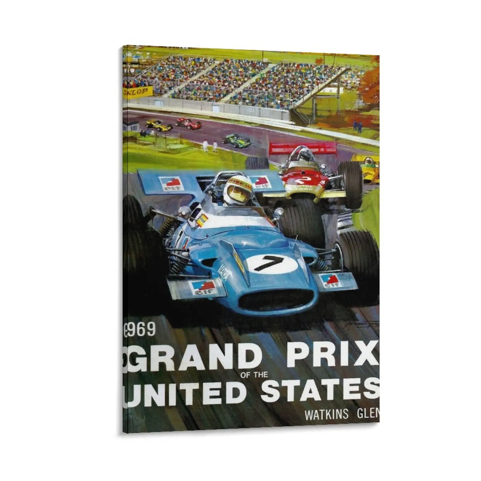 

UNITED STATES GRAND PRIX: Watkins Glen Print Canvas Painting photos for living room luxury home decor