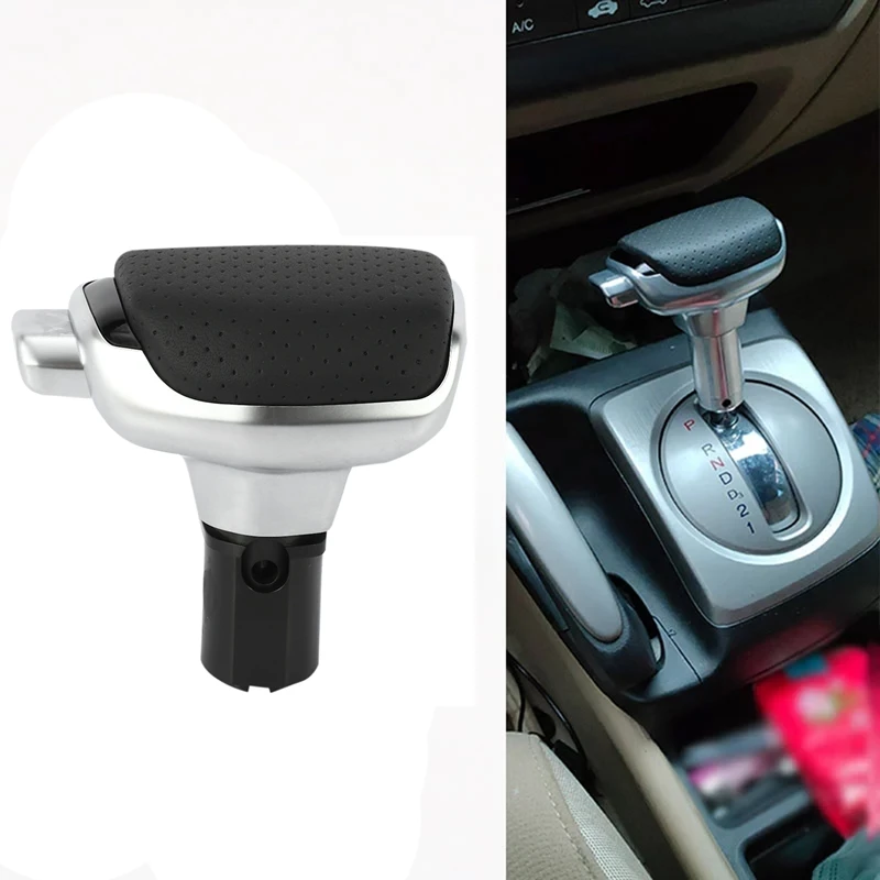 Car Automatic Leather Gear Shift Knob Shift Lever for Honda Civic VII