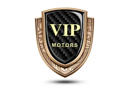 

3D Gold Carbon Fiber Metal VIP Club Luxury Auto Trunk Rear Fender Emblems Badge Decals Sticker Car Accessories