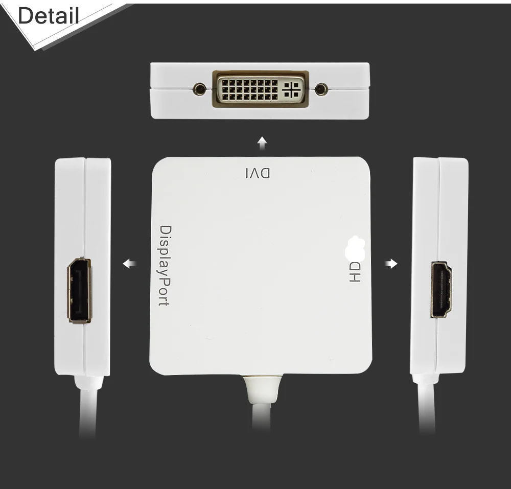 cabo compatível com HDMI, 3 em 1,