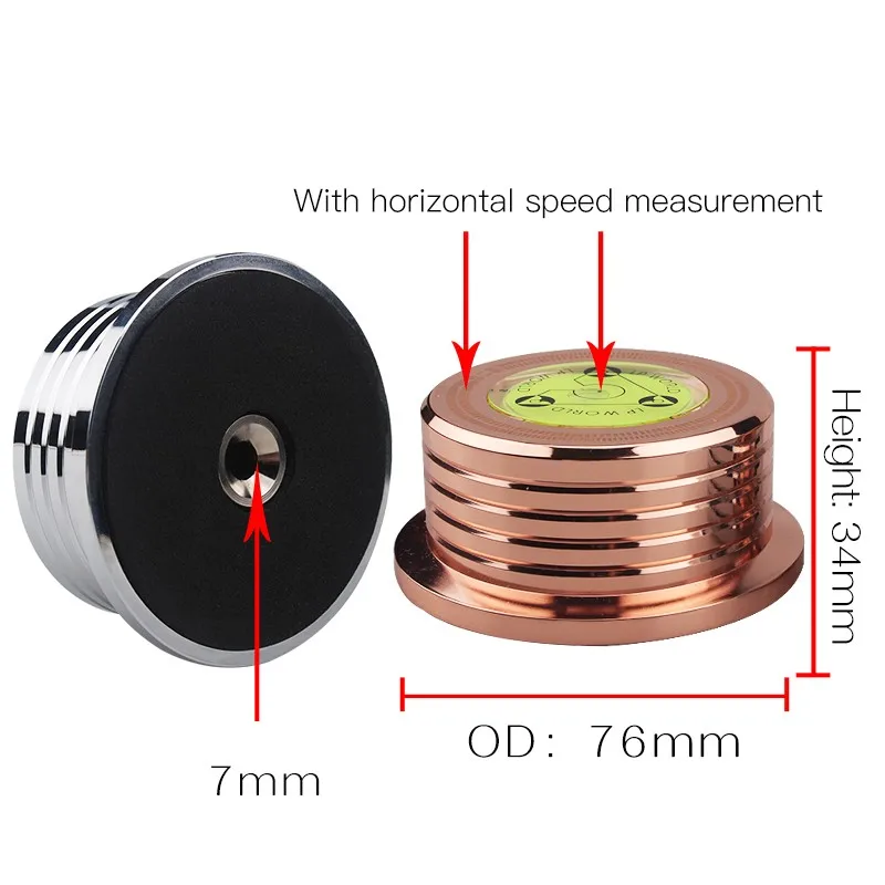 

One piece Record Turntables Weight Stabilizer LP Vinyl Black Clamp Aluminum Metal Player Accessories