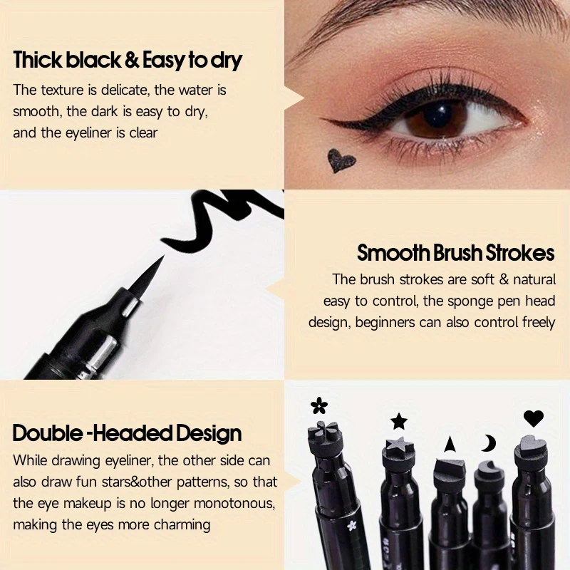 Eyeliner liquido waterproof con timbro a doppia punta nero_voghion.com