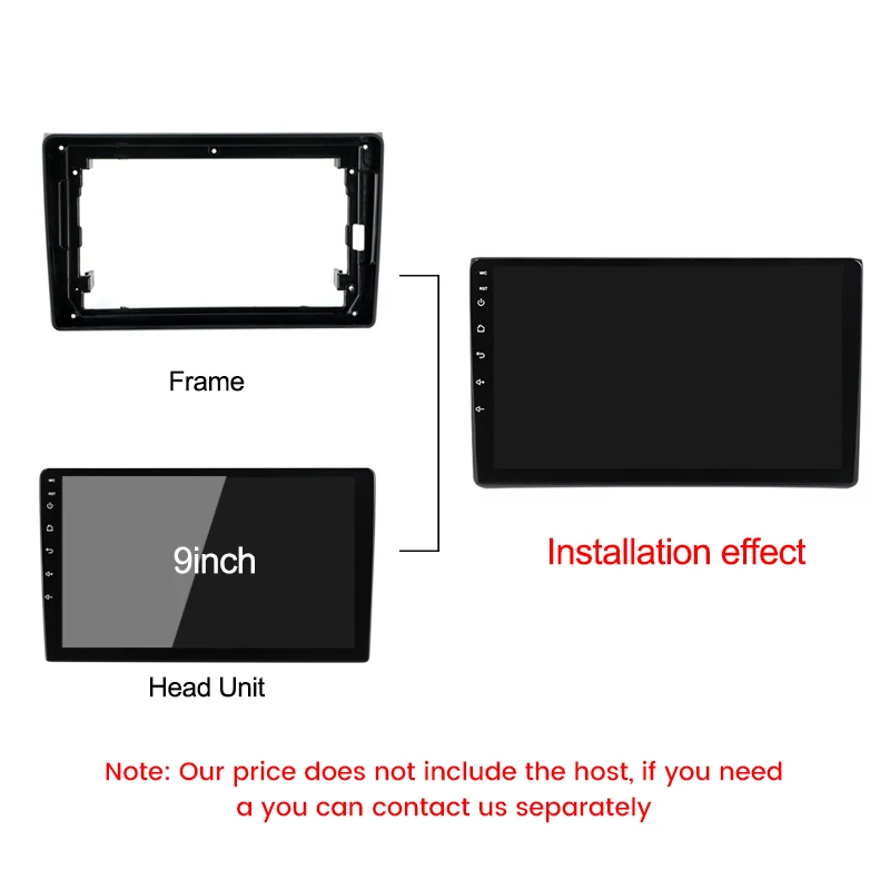 MEKEDE ƿ A4  ڵ  ٸ ġ, 9 ġ  г Ʈ ŰƮ, ׷ ڵ  ׷ DVD ÷̾, GPS ׺̼, 2din