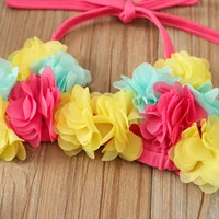 Infant Baby Girls Three-piece Bathing Suit, Flower Halter Neck Swimming Tops, Bottoms and Sun Protection Cap 6
