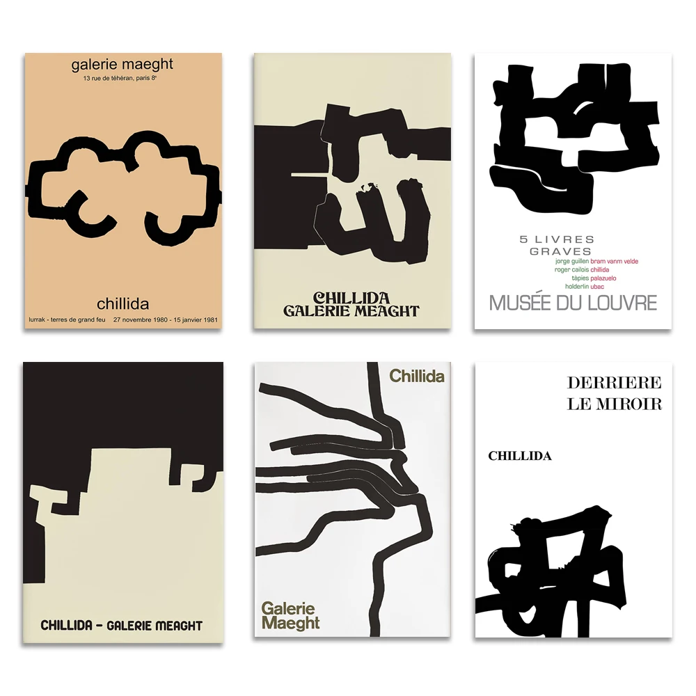 Eduardo Chillida - Galerie Maeght Exhibition Poster -Modern