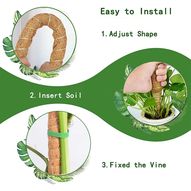 Diy Hajlítható Növényoszlopok Növényekhez Monstera Botok Támogatják A Beltéri Kiképzést, Hogy Felfelé, Kézzel Készített Tétek Mászáshoz Nőjenek - Image 2