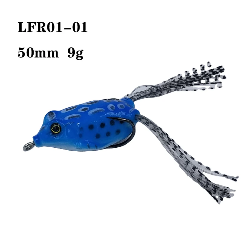 

Lutac New Frog Baits Cheaper Fishing Soft Artificial Bait Lure Double Assist Hook Silicone 50mm 9g