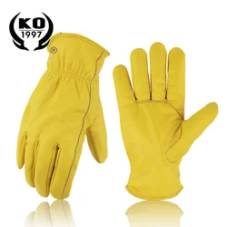 Gants de travail de sécurité en cuir de vache, imperméables, antidérapants, antichoc, hiver, direct usine 
