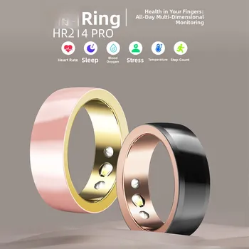 Anello Smart Wireless in Ceramica per la Salute, Monitoraggio Bluetooth di Frequenza Cardiaca, Ossigeno nel Sangue, Sonno, Impermeabile, NFC, per Uomini e Donne