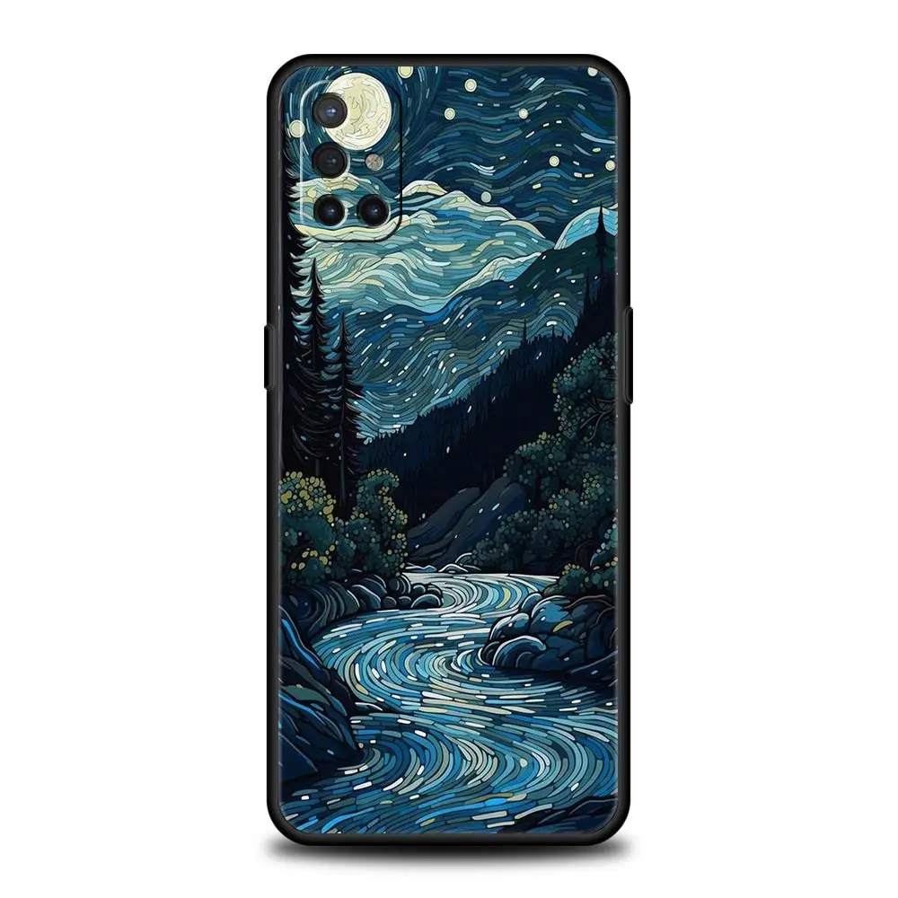 Cartoon Print Soft Black Phone Case Cover