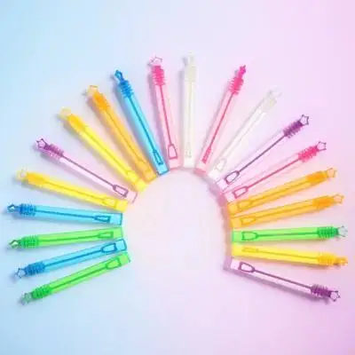 20개의 빈 비눗방울 막대 병, 어린이에게 안전한 거대 비눗방울 만들기 세트, 로맨틱하고 우아한 휴일 선물, 캠핑장용