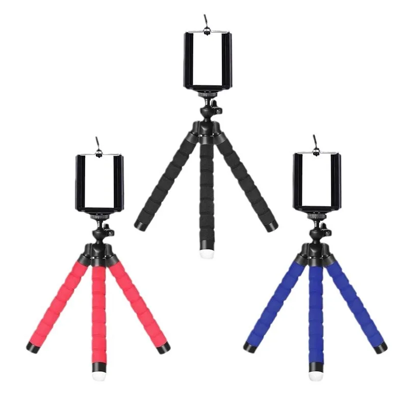 Phone Tripod Mini Tripod Flexible Phone Tripod Camera Tripod Phone Tripod Mount Photography Tripod For iPhone Huawei Xiaomi Samsung Gopro Flashlight