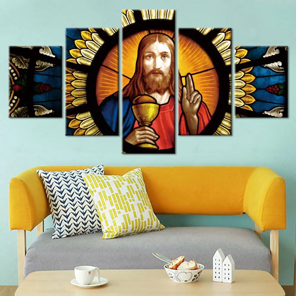 

Artsailing Modern Photo Christian Religion Picture Canvas Painting Jesus Christ Wall Art for Living Room Home Decor Prints Mural