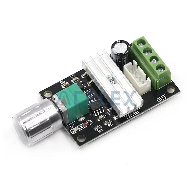 DC 6 to 12 V 24 V 28VDC 3A 80 W PWM Motor Speed Control Lehr Regulator Adjustable Variable Speed Control Potentiometer ON / OFF Dc Motor Speed Controller
