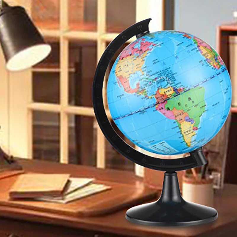 Small World Globe Portable Rotating Globe Learning Geography Decoration Children's Rooms 10.6CM