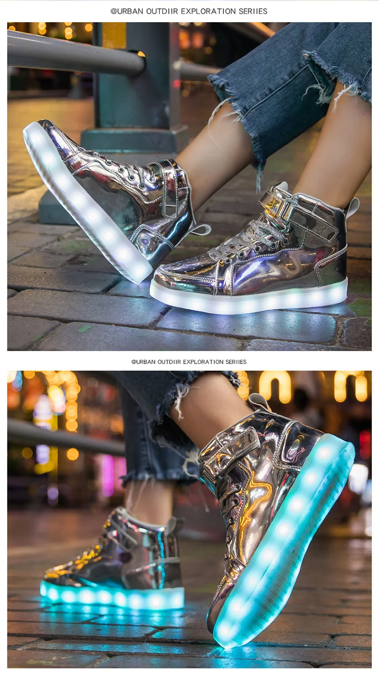 Luminous LED Light For Adults Men Women Children Boys And Girls Luminescent Sports Shoes Sizes 25-47_voghion.com