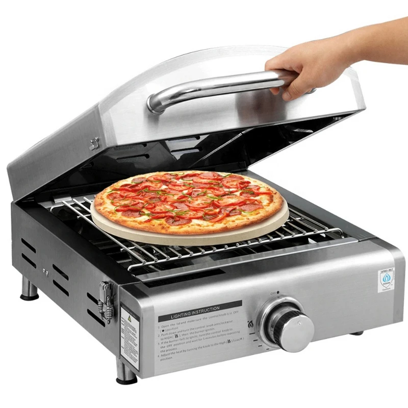 

Pizza Oven Stainless Steel Cooking Stove 3 In 1 Pizza Gas Grills