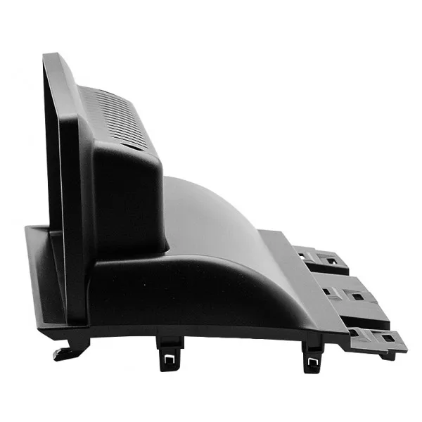 Car Radio Fascia Frame For Mazda 2 2007-2014, Black ABS Replacement On - View #4