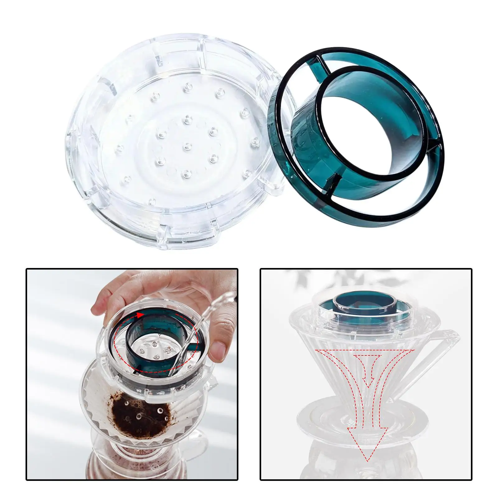 Pour Over Coffee Dripper Coffee Filter Drip Shower Hand Drip for Cafe Home