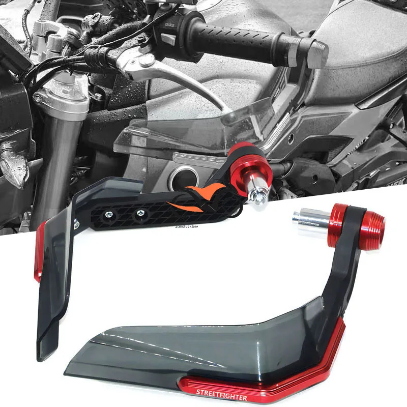 

for Ducati Streetfighter s V4S 1100 848 1098 V2 All Years Handguard Shield Hand Guard Protector Windshield