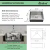 25 Drop In Kitchen Sink - Beslend 25X22 Inch Stainless Steel Kitchen Sinks Ledge Workstation Sink 16 Gauge Top Mount Sink 6