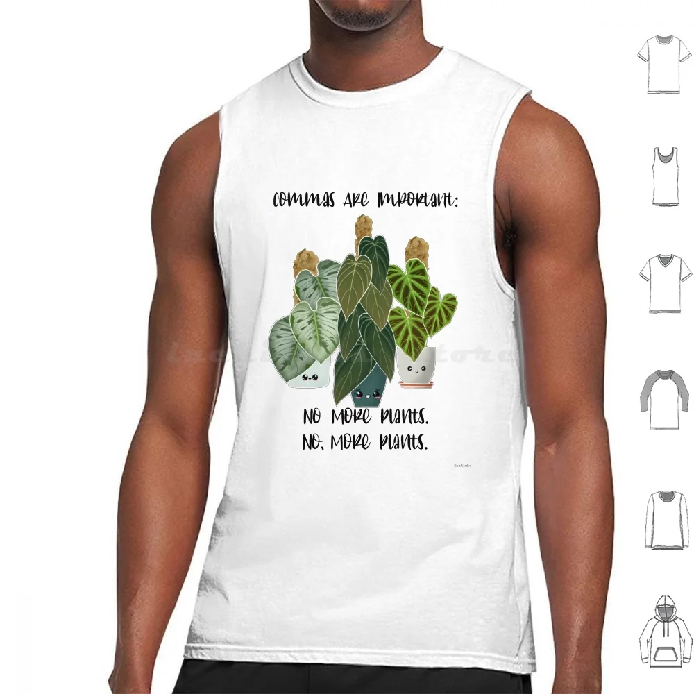 Commas Sono Importanti Canotte Gilet Senza Maniche Philo Philodendron Pianta D'Arte Pianta Addict Pianta Mamma Succa Hoya Piante D'Appartamento