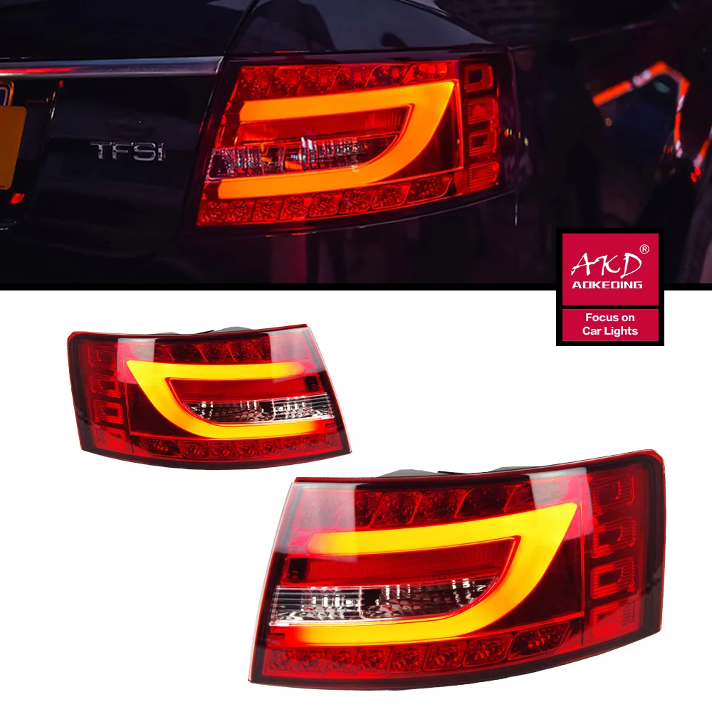 

Taillights For A6 A6L 2005-2008 Tail Lights Rear Lamp LED DRL Running Signal Brake Reversing Parking Light Facelift