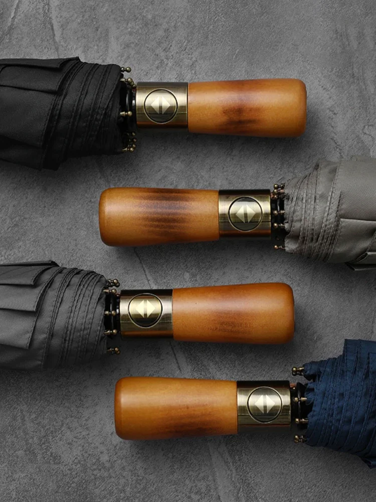 Windproof Umbrella Big Rain Umbrella Waterproof Double Layer Windproof 10 Bones Umbrella Men Business Style Golf Large Automatic