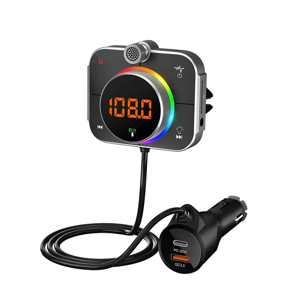 Car Bluetooth 5.0 MP3 Player AUX Audio Lossless Sound Music Receiver