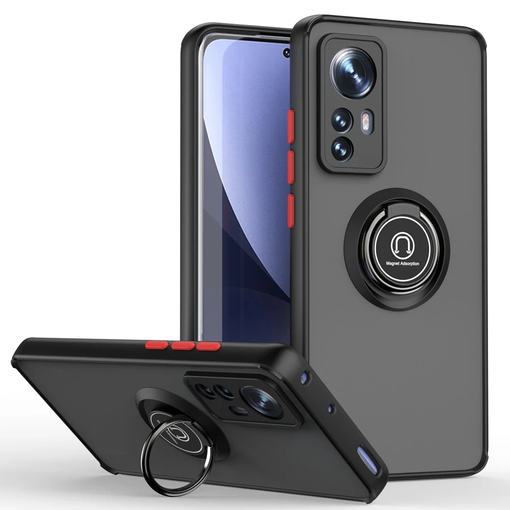 Shockproof Phone Case With Ring Stand For Xiaomi 12 Series_voghion.com