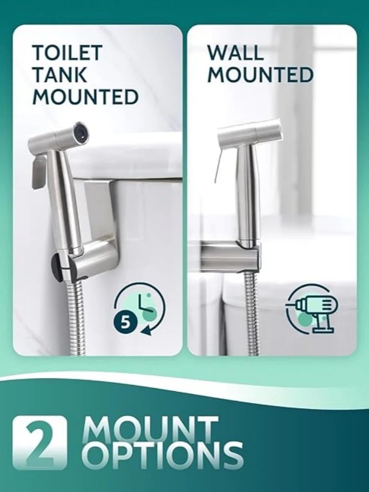 Handheld Bidet Sprayer Suitable for toilet adjustable water pressure jet sprayer, suitable for female washing Bidet accessories 2