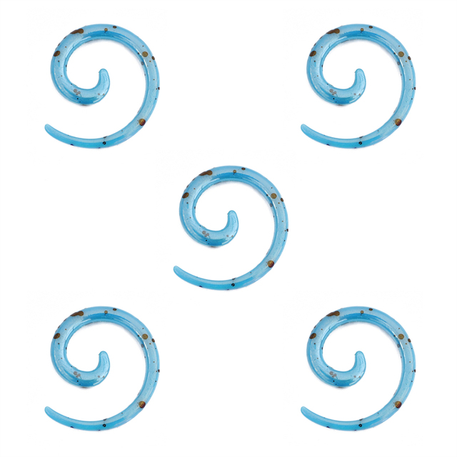 1.2-8mm Acrylic Spiral Ear Gauges Fake Ear Tapers Stretching Plugs Tunnel Expanders Earlobe Cartilage Body Piercing Jewelry