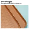 Nordic PP Pallet Plastic Tray Food Bread Pan Rectangular Storage Household Kitchen Supplies Hotel Service Tray Dessert 6