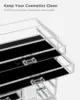 Acrylic Clear Dustproof Makeup Storage Organizer Drawers Large Skin Care Cosmetic Display Cases 6