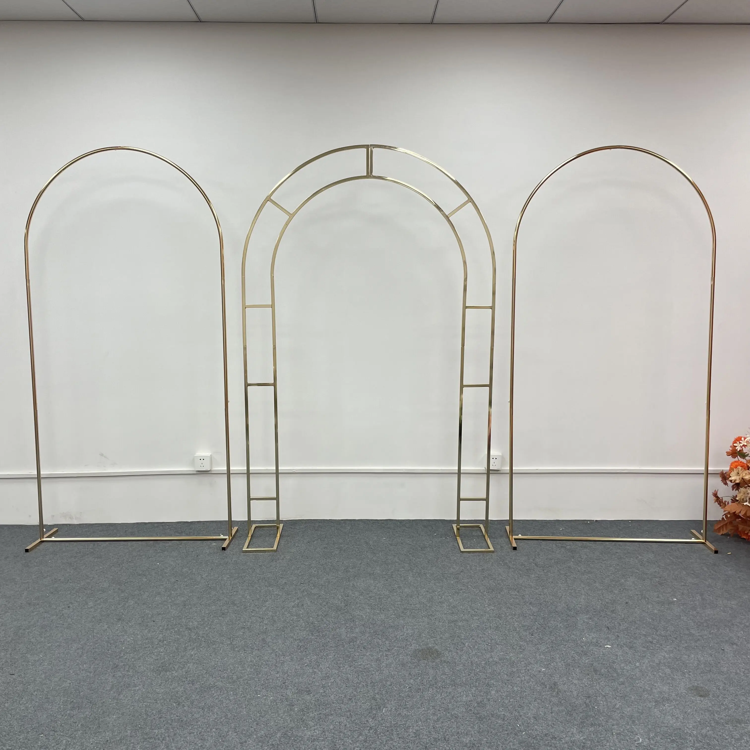 

3 шт./набор позолоченный Блестящий АРК экран геометрический Свадебный АРК рамка фон полка