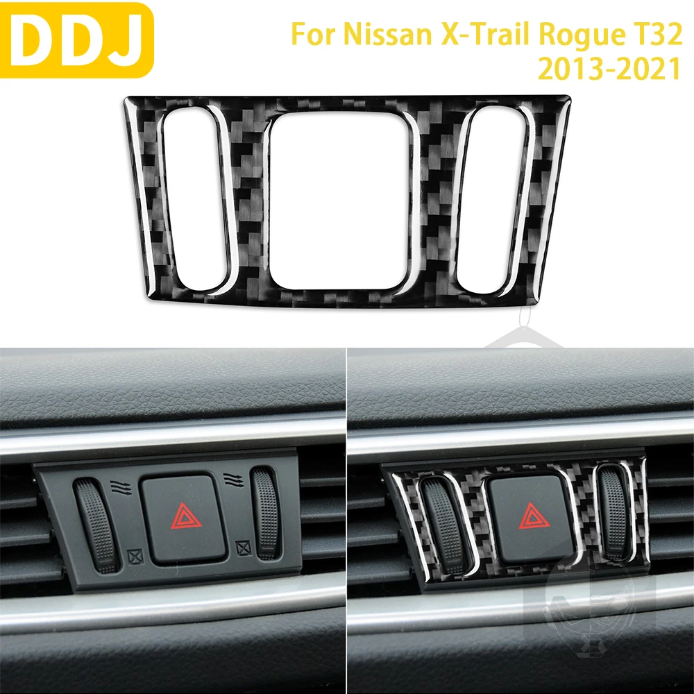 Für Nissan X-Trail Rogue T32 2013-2021 Zubehör Carbon Fiber Innen Auto  Warnung Licht Rahmen Trim Aufkleber dekoration - AliExpress