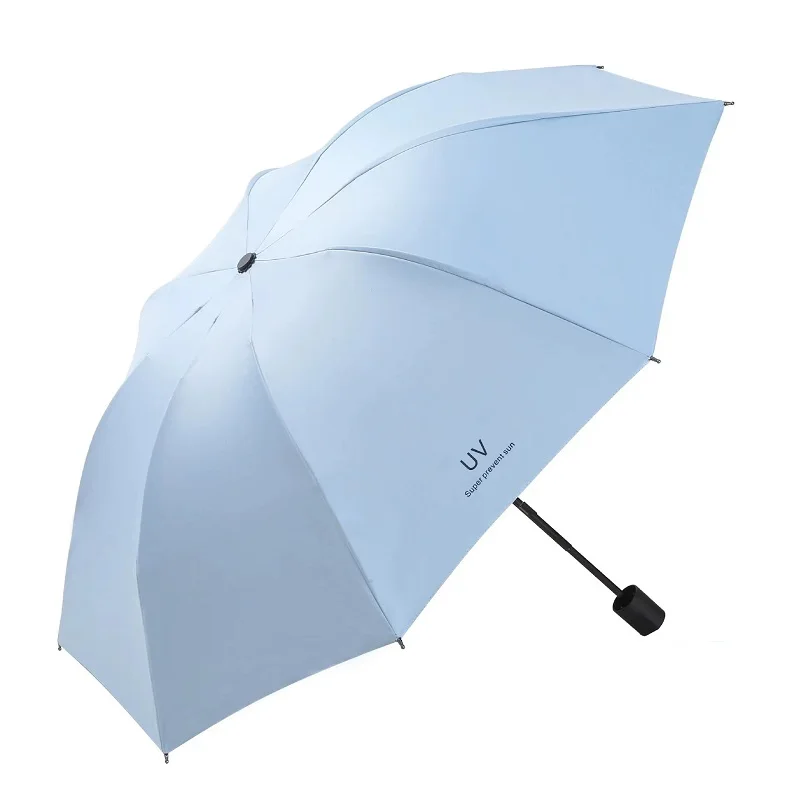 Compact Cartoon Sunshade and Rain Umbrella - Portable Student Accessory
