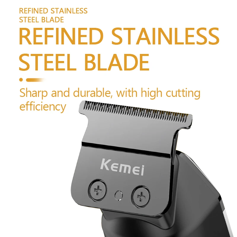 Kemei Hair Trimmers Electric Clippers Professional Hair Trimmers Rechargeable Haircut Machine Cordless Trimmer for Men KM-1572 5