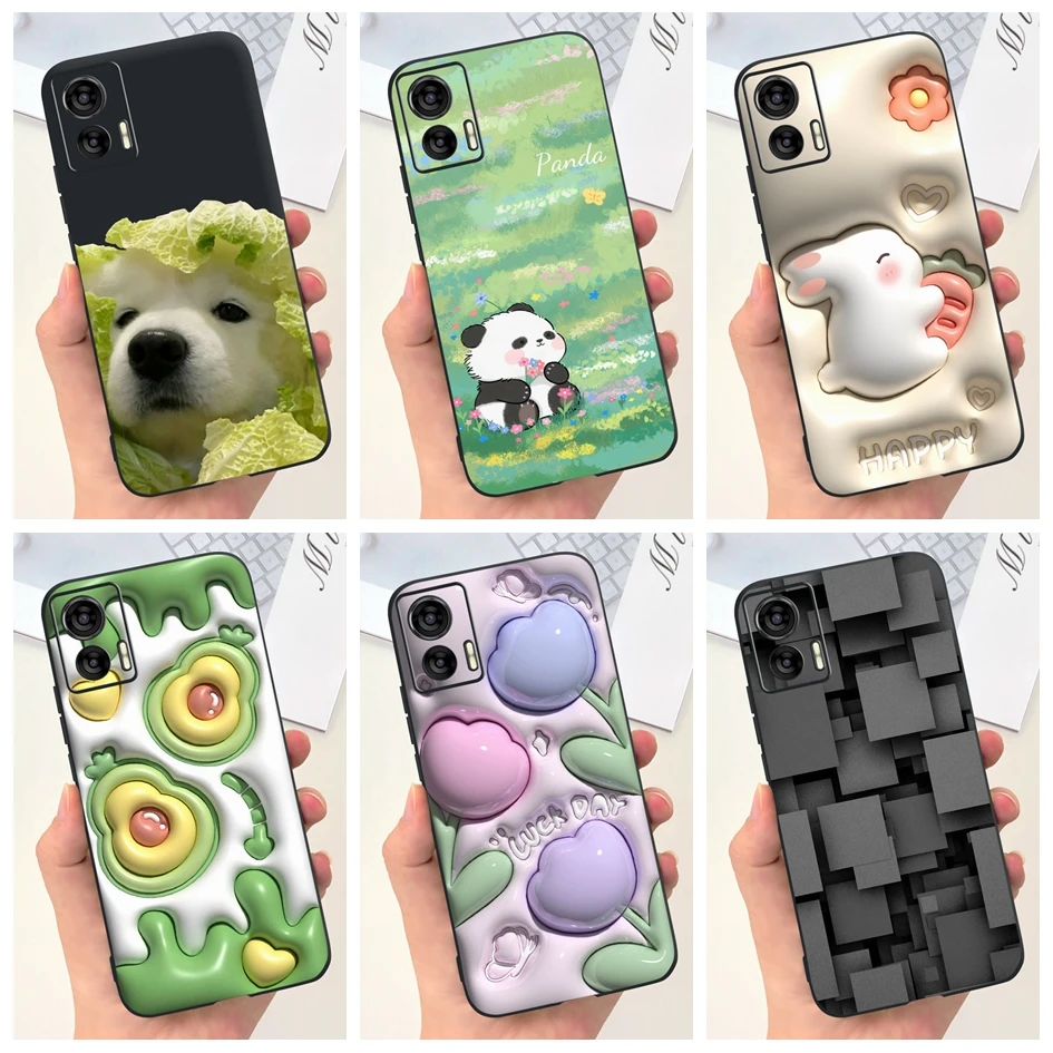 Cute Cartoon Tulip Shockproof TPU Phone Case - Anti-Fall Bumper Cover