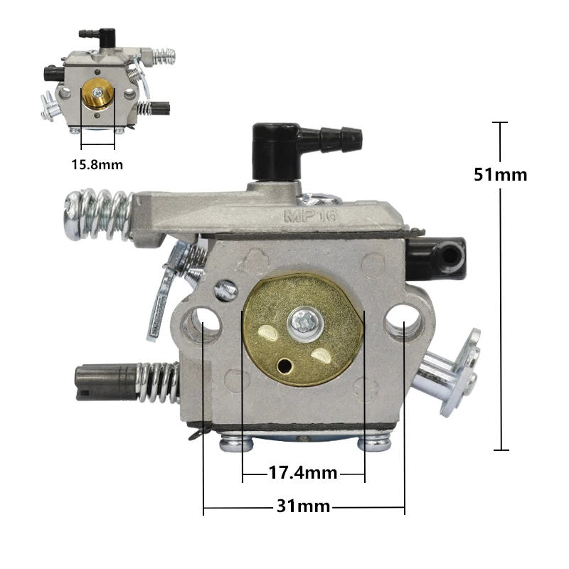 Replacement Carburetor for 5800 5200 4500 45cc 52cc 58cc Chainsaw Parts Home Garden Power Tool Accessories