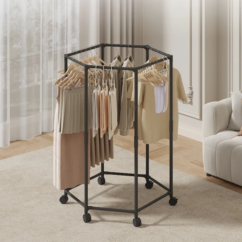 Hexagon Rotating Clothes Rack 3