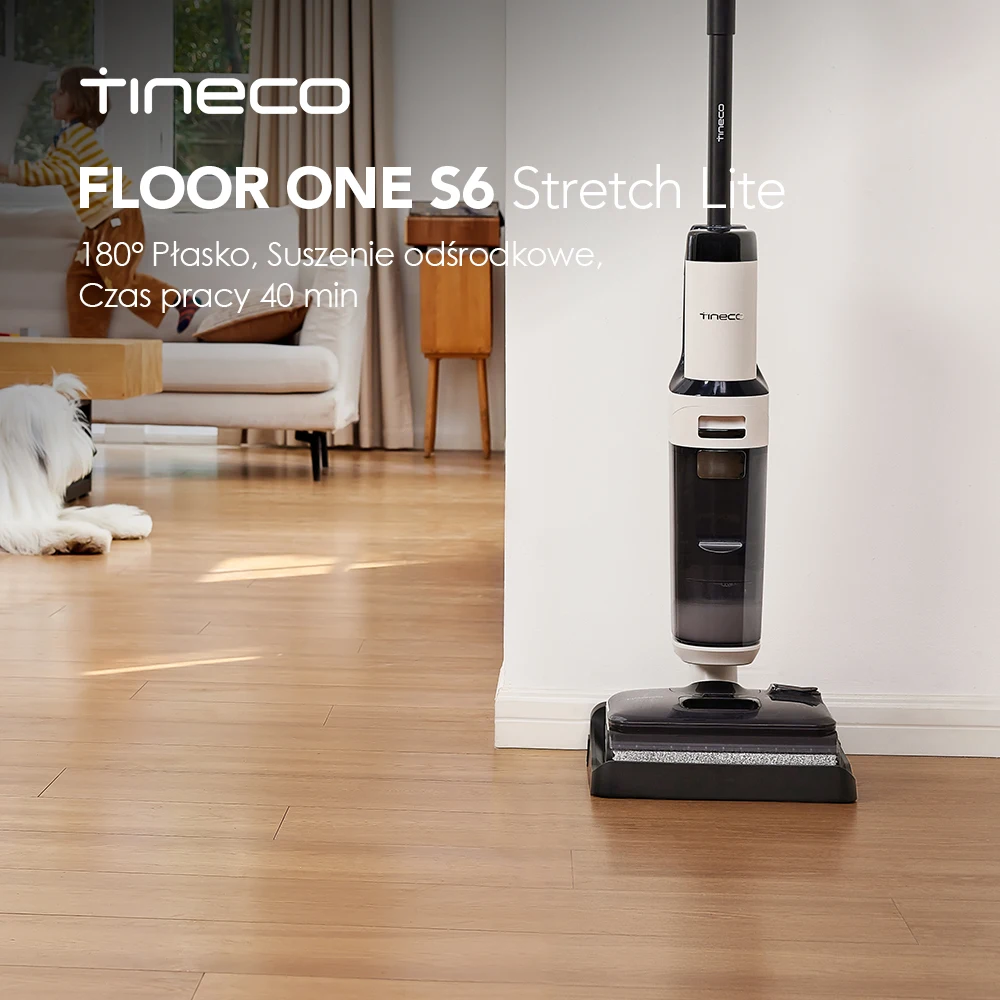 Odkurzacz Tineco Floor ONE S6 Stretch Lite z EU za $206.39 / ~773zł Odkurzacz Tineco Floor ONE S6 Stretch Lite z EU za $206.39 / ~773zł