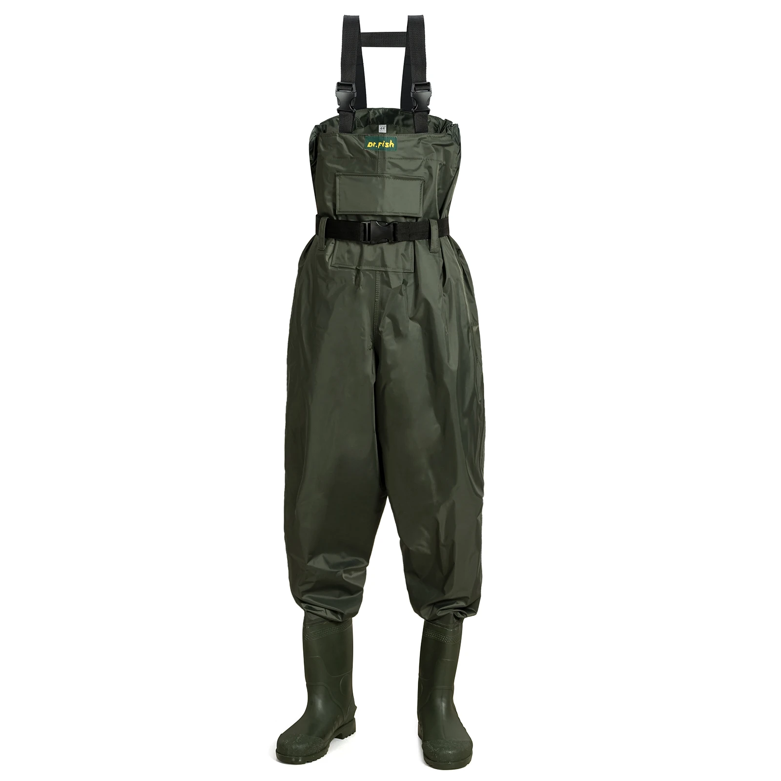 Fishing Waders Waterproof Chest Waders Pants Overalls with Boots Breathable Comfortable PVC Carp Fishing Fly Outdoor