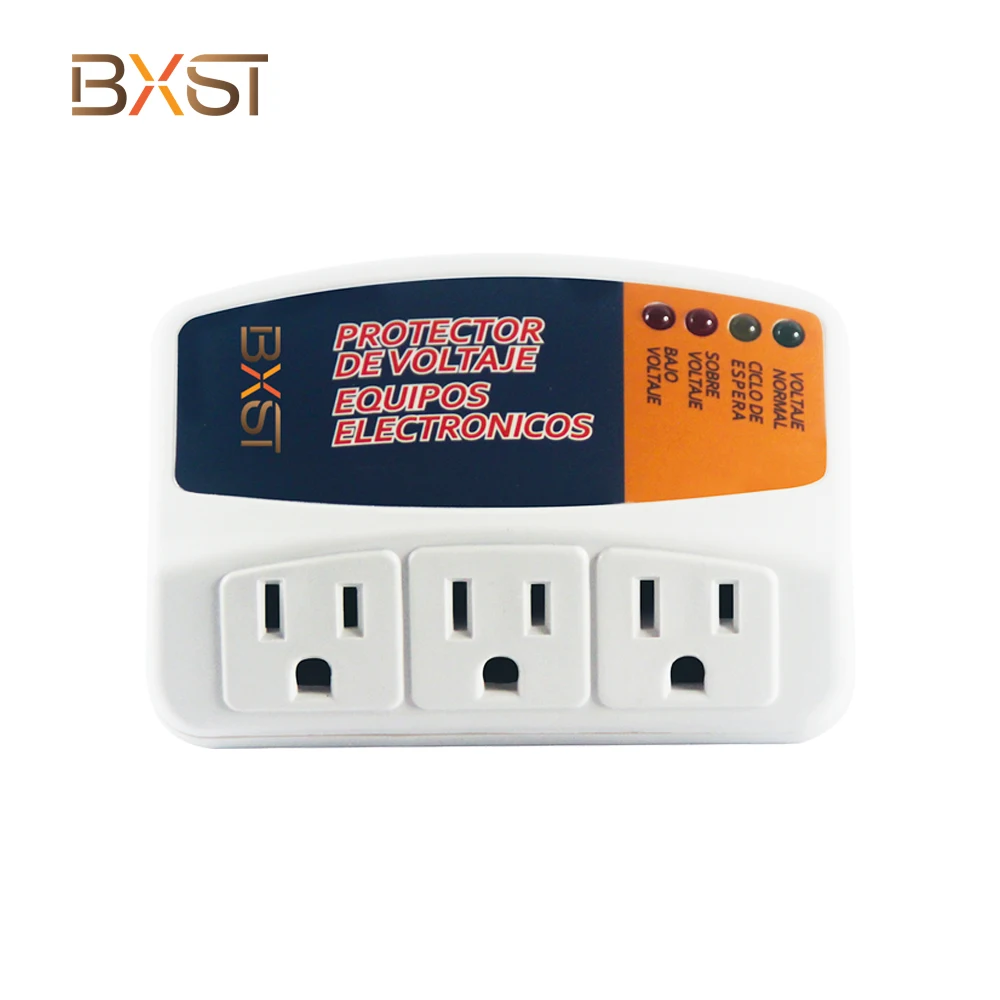 BXST US Three Outlet Plug in Voltage Protector for Home Protects